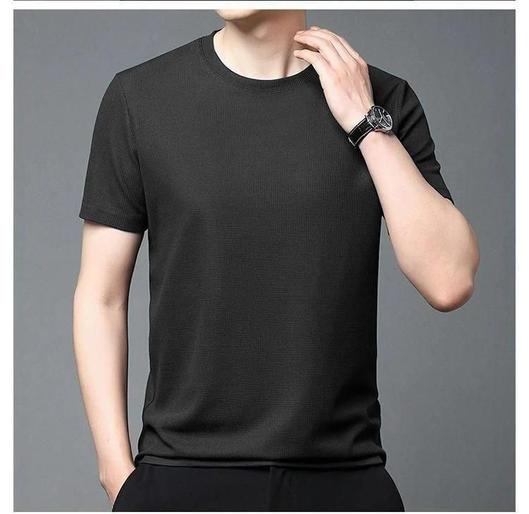 Mens Round Neck Stretchable T-Shirt Pack Of 5