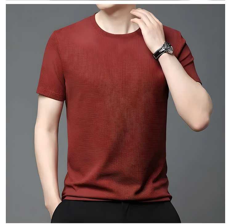 Stretchable Round Neck T-shirt for men