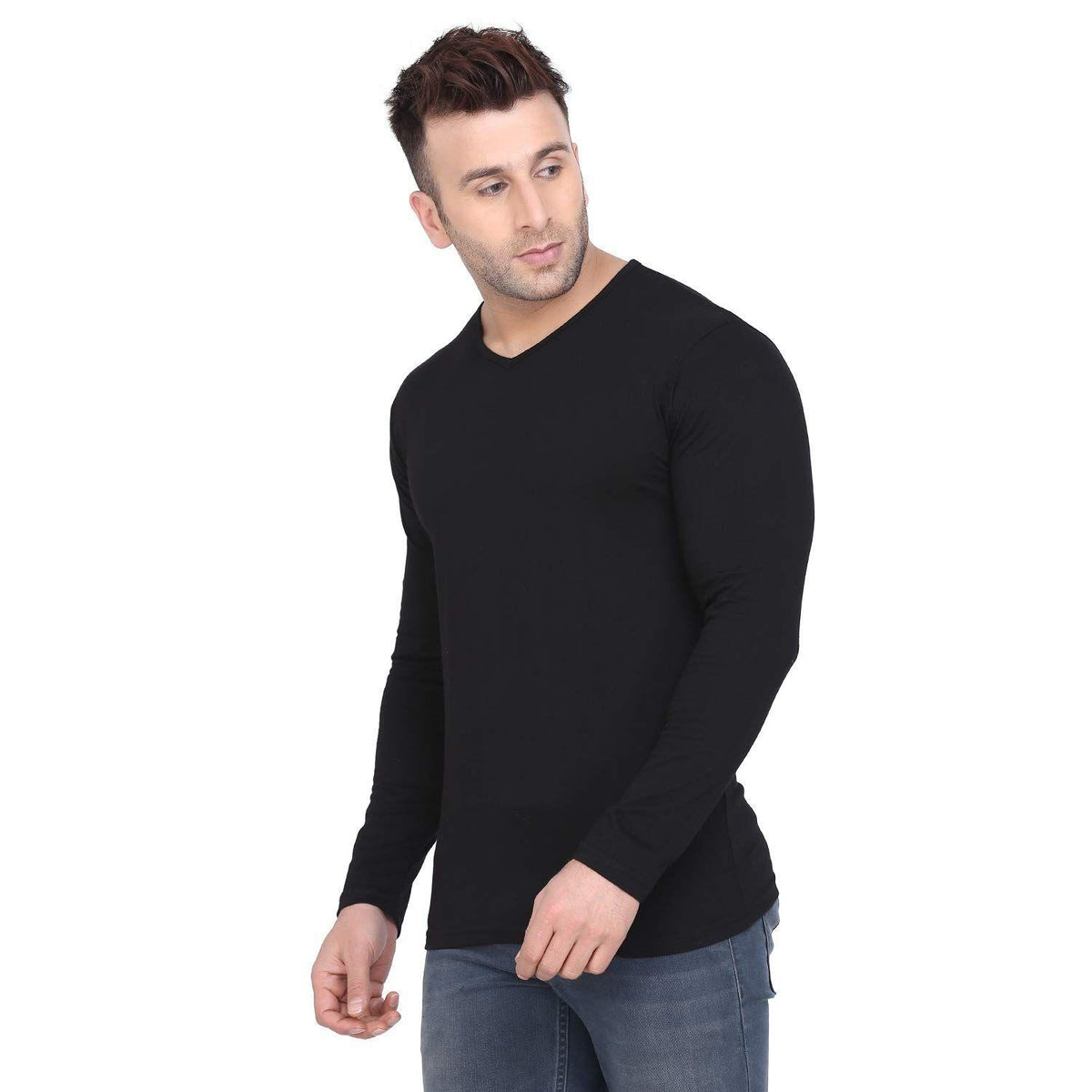 Men's Full Sleeves Round Neck T-shirt Pack Of 5