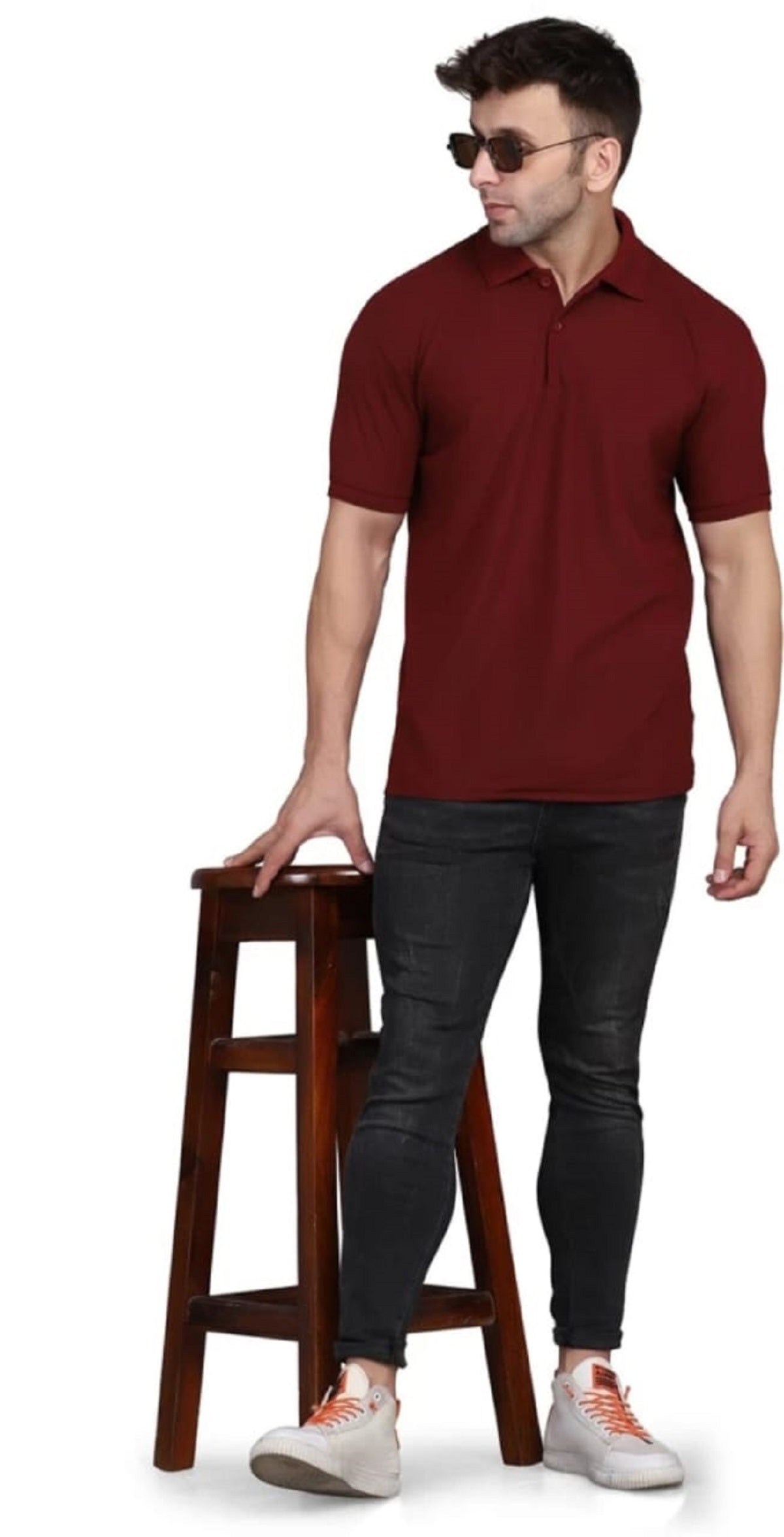 Men's Polo Neck T-shirt Pack of 4