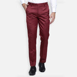 Solid Regular Fit Men Formal Trousers