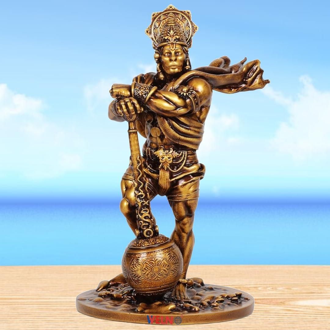 Premium Car Dashboard Resin Bahubali Hanuman Idol