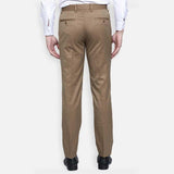 Lycra Blend Solid Regular Fit Mens Formal Trousers