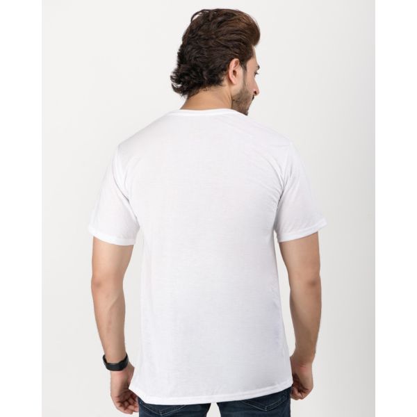 Men's Regular Fit T-Shirt Half sleeve ( White )