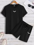 Sleeves Black Track Suit | Men's Track Suit ( Wings Design )