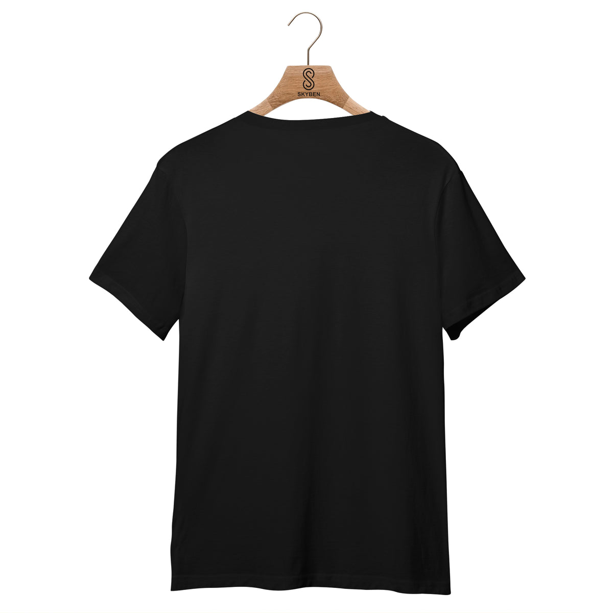 Men's Round Neck Printed T Shirt ( Black & White- Pack of 2 )