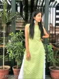 Green lahariya kurti plazzo sat