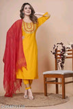 Women Fashion Traditional Kurta Set with Pant And Dupatta