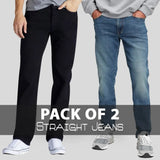 Men Slim Fit Jeans(pack of 2)