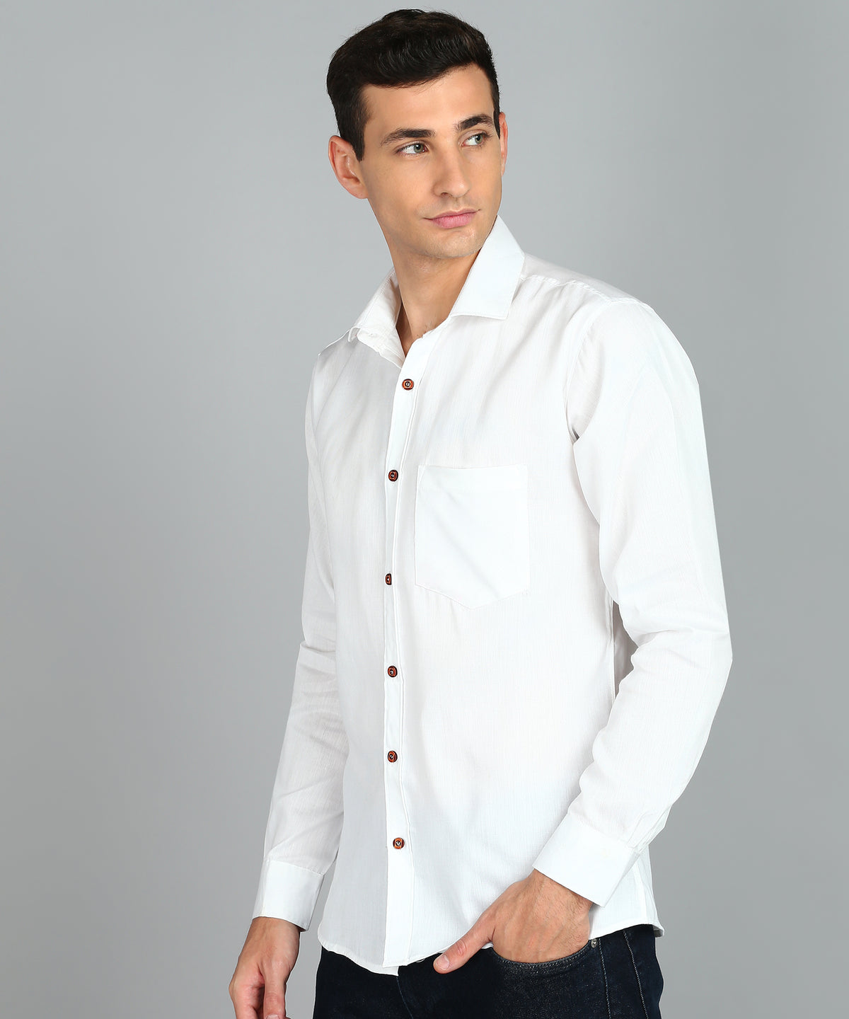 Latest plain shirts for mens | full sleeves | Pack of 1