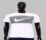 Men's Round Neck Printed T Shirt In Polycotton